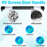 RV Screen Door Cross Bar Handle Protector, Adjustable from 21-5/8 to 28-5/8 inch Grab Handle for V1189-LC-QP-00775