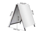 Black Powder Coated Steel A-Board Sign 60X90cm V337-A6090