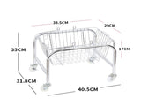 Storage Basket Convenient High Load Bearing Capacity for Bedroom Kitchen Dormitory Supplies Plastic V1294-YM0703-3117230041513