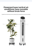 Black Round Adjustable Plant Pot Caddy Stand with Wheels Heavy Duty Rolling Gas Cylinder Tray Dolly V888-ELOSUNG41076
