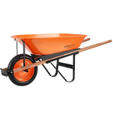 Wheelbarrow Cart One Wheel Garden Dump Cart 330 lbs Yard Utility Cart V952-FDL2LHYTC1JLDOIX6V0