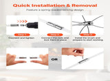 Chimney Sweep Kit, 10m Maximum Extendable Length Chimney, Chimney Cleaner Sweeper with Dual V952-SSTYCQSTJ33YU9QRM001V0