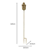 Vintage Style Garden Lantern Candleholder Stake 120cm V637-37073CDL