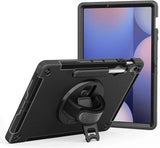 USP Rugged Samsung Galaxy Tab S10 FE Case Black - Built-in-Kickstand, Hand & Shoulder V1202-V2-MPA-HDTS10FEPLUS