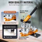 VEVOR Maker Machine, 75 mm Badge Punch Press Kit, Children DIY Gifts Pin Maker, V952-QJSKXZ75MM1008O99V0