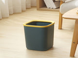 Garbage Container Pressing Ring Square Plastic Large Capacity Simple Design Trash Can for Restroom V1294-YM0901-3117230369411