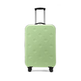 Green 20 Inch Foldable Carry-on Suitcase with 360 Spinner Wheels and Combination Lock, Lightweight V888-ELOSUNG43251