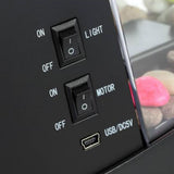 Multifunctional USB Mini Aquarium Fish Tank Aquarium with LED Lamp LCD Display Screen Clock Storage V1294-YM0716-10121417