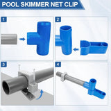 Above Ground Pool Skimmer Catcher Bracket Kit for Pool Rakes Skimmers & Nets Clip Attachment V1369-AZ3-W-11358