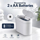 CARLA HOME 7L Automatic Trash Bin with Lid, Motion Sensor Garbage Can White V178-36560