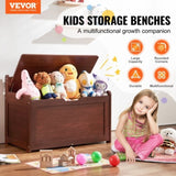 VEVOR Kids Toy Storage Bench Wooden Toy Box Chest 32.68 x 17.91 x 24.02" Cherry V952-XTETCWDYHLBCRKUO3V0