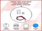 Aerial Yoga Hoop 90CM Lyra Hoop Circus Single Point Aerial Ring Set V63-838481
