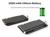 83 Keys Retro Punk Typewriter Mechanical Keyboard, Dual-Mode Bluetooth Hot Swappable Clicky Blue V1221-XM-LB5292-ZS176