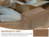 5-Pack Large Corrugated Cardboard Storage Boxes Half-Height Packing Cartons for Shipping and V1192-AZ-W-24941