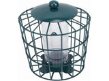Heavy Duty Caged Bird Feeder, Secure Design Keeps Squirrels Out, Clear Tube Attracts Small Birds, V1192-AZ-W-24290
