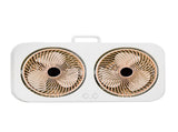 Tabletop Dual Fan USB Rechargeable Silent Air Circulation Fan with Brushless Motor Multi Speed V1294-YM0901-3113250059312