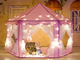 Princess Indoor Playhouse Toy Play Tent for Kids Toddlers with Mat Floor and Carry Bag V178-12755