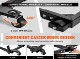 Mobile Base, 680.3 kg Capacity, Adjustable from 457.2 x 609.6 mm to 673.1 x 800.7 mm, Heavy Duty V952-JJYDDZ1500LBNTWJXV0