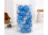 30Pcs Decorative DIY Tree Hanging Balls-Lake Blue 6cm V1263-JX-777