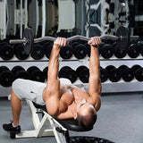 Heavy Duty EZ Curl Barbell Weightlifting Bar with Spinlock Collars for Gym Training V63-770275