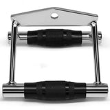 V-Grip Lat Pulldown Bar with Non-Slip Rubber Handle Cable Machine Attachment - Silver V1308-DSZKI-584-1