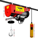 Giantz Electric Hoist Winch 400/800KG Cable 20M Rope Tool Remote Chain Lifting EH-15M-PA800A