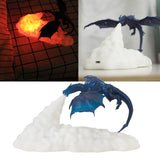 3D Print Fire Dragon Shaped Light Bedside Night Lamp USB Rechargeable for Home Decor Christmas Gift V1294-YM0901-3119200084111