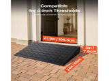 Rubber Ramp, 7.62 cm Rise Ramp Doorway, 3 Channels Cord Cover Rubber Solid V952-WFSLYP24X42X3I8PSV0