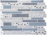 Self-Adhesive Wall Tiles Vinyl Kitchen Tile Marble Blue 10 Pieces V1188-CE-MO08029