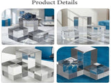 3pcs Acrylic Cube Display Risers for Photography Display V1192-AZ-W-21427
