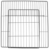 2-Pack Black Metal Wire Pet Fence Doors for Cats and Dogs, Easy to Install and V1366-AZ2-W-20302