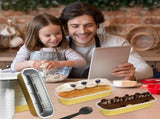 150Pcs Mini Loaf Pans with Lids and Spoons 200ml Non-Stick Aluminum Loaf Pans Reusable Square V1369-AZ3-W-12524