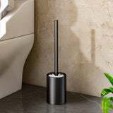 SOGA 2X 27cm Wall-Mounted Toilet Brush with Holder Bathroom Cleaning Scrub Black TAN1043X2