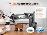 Multi-Directional Microscope with Spring Bracket, 7X-45X Magnification Microscope, Micro V952-WXQJTZHXD000Y8NAOV9