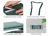 XXL Garden Kneeler Seat Stool with Pocket, 150kg Load V178-66983
