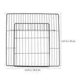 2-Pack Black Metal Wire Pet Fence Doors for Cats and Dogs, Easy to Install and V1366-AZ2-W-20302