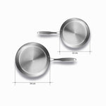 SOGA Stainless Steel Fry Pan 22cm 34cm Frying Pan Top Grade Skillet Induction Cooking FryPan FRYPANSS2861-2867