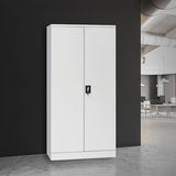 Two-Door Shelf Office Gym Filing Storage Locker Cabinet Safe V63-759835