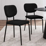 Charcoal Charm Armless Dining Chair Duo V264-DNC-418V-CHL-02-1