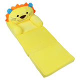 Kids Sofa Yellow Cartoon Animal Style Foldable Wide Handle Soft Breathable Toddler Chair for Reading V1294-YM0901-3116230007111