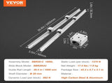 Linear Guide Rail Set, SBR20 1000mm, 2 PCS 39.4 in/1000 mm SBR20 Guide Rails and 4 PCS SBR20UU Slide V952-ZXDGSBR20MM10PL6FV0
