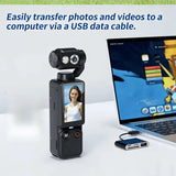 Full HD Handheld Action Camera with 16GB Memory, Portable Pocket Gimbal Camera for Outdoor Travel V1232-YDXJ001