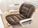 Winter Thick Fleece Seat & Back Cushion Set - 90cm Sofa Office Chair Warmer V1232-BGYD003
