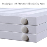 Three Panel Freestanding Dog Gate, White V568-GMW-265-W