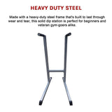 Solid Dip Station Power Tower for Home Gym Strength Training Upper Body Workouts V63-784855