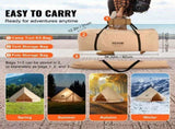 Canvas Bell Tent 4m/13.12ft 4-Season Camping Yurt Tent with Stove Jack V952-FBZXZP4MMGBZBDUIUV0