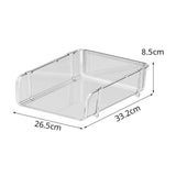 Transparent Desktop Stationery Organizer Stackable Stationery Files Storage Shelf Desktop Organizer V1294-YM0710-3117230286812