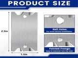 50 Pcs Nail Plates for Wood Studs, 1.5" x 2.5" Cable Wire Protector with Pointed Prongs, Steel V1192-AZ-W-1069