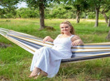 Large Hammock for Tree, Outdoor Tree Fabric Hammock Only, Coffee Stripes V1258-DP02-WO-941