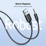 UGREEN 35002 Bluetooth 5.4 Aux Car Adapter V28-ACBUGN35002